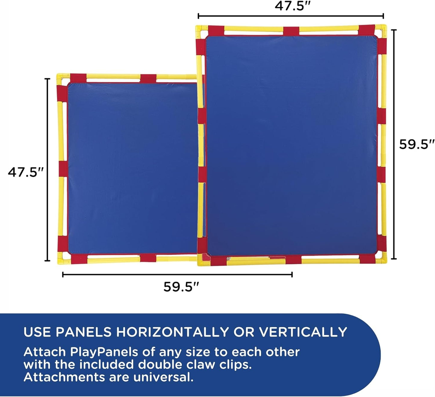 Children's Factory Big Screen PlayPanel, Kids Room Divider, Classroom Privacy Screen, Blue