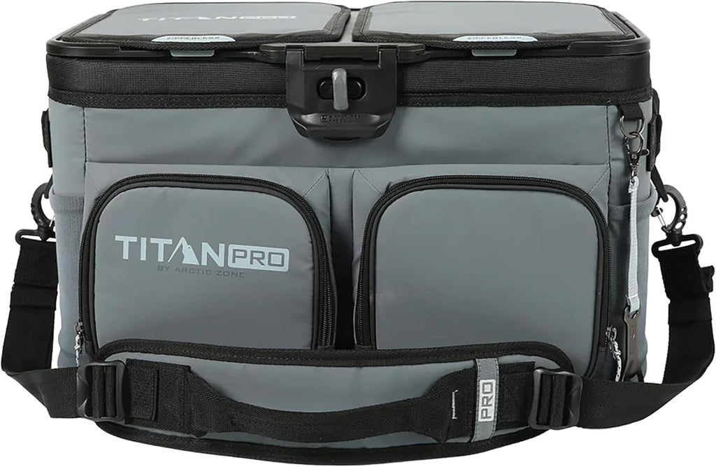 Defect Titan PRO by Arctic Zone 48 Can Zipperless Cooler with Magnetic Lid Insulated Soft Cooler with Custom Storage Liners