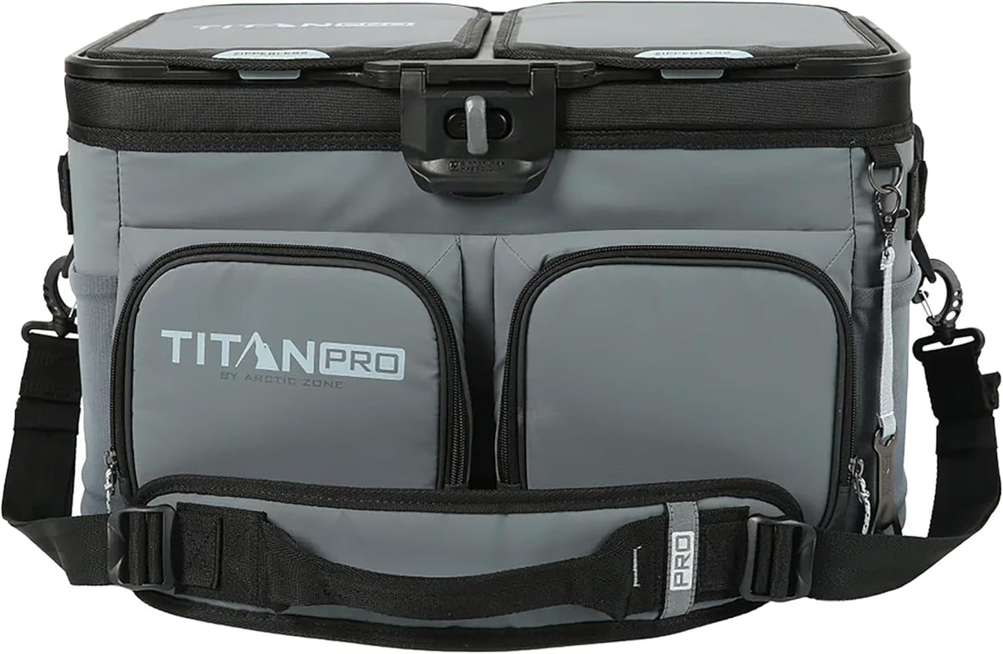 Titan PRO by Arctic Zone 48 Can Zipperless Cooler with Magnetic Lid Insulated Soft Cooler with Custom Storage Liners