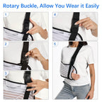 Arm Sling for Shoulder Elbow Waist Injury Medical Shoulder Immobilizer with Removable Padded Strap Breathable Arm