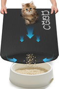 CGBD Cat Litter Mat - Double Layer Honeycomb Design Litter Trapping Mat Urine-Proof & Non-Slip Easy Clean Waterproof