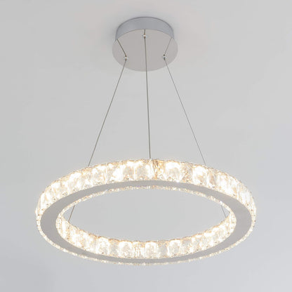 artika Celebrity 20W LED Glam Chandelier Chrome Base with Glass Crystal Diffusers - Ideal for Dining Room Kitchen Light