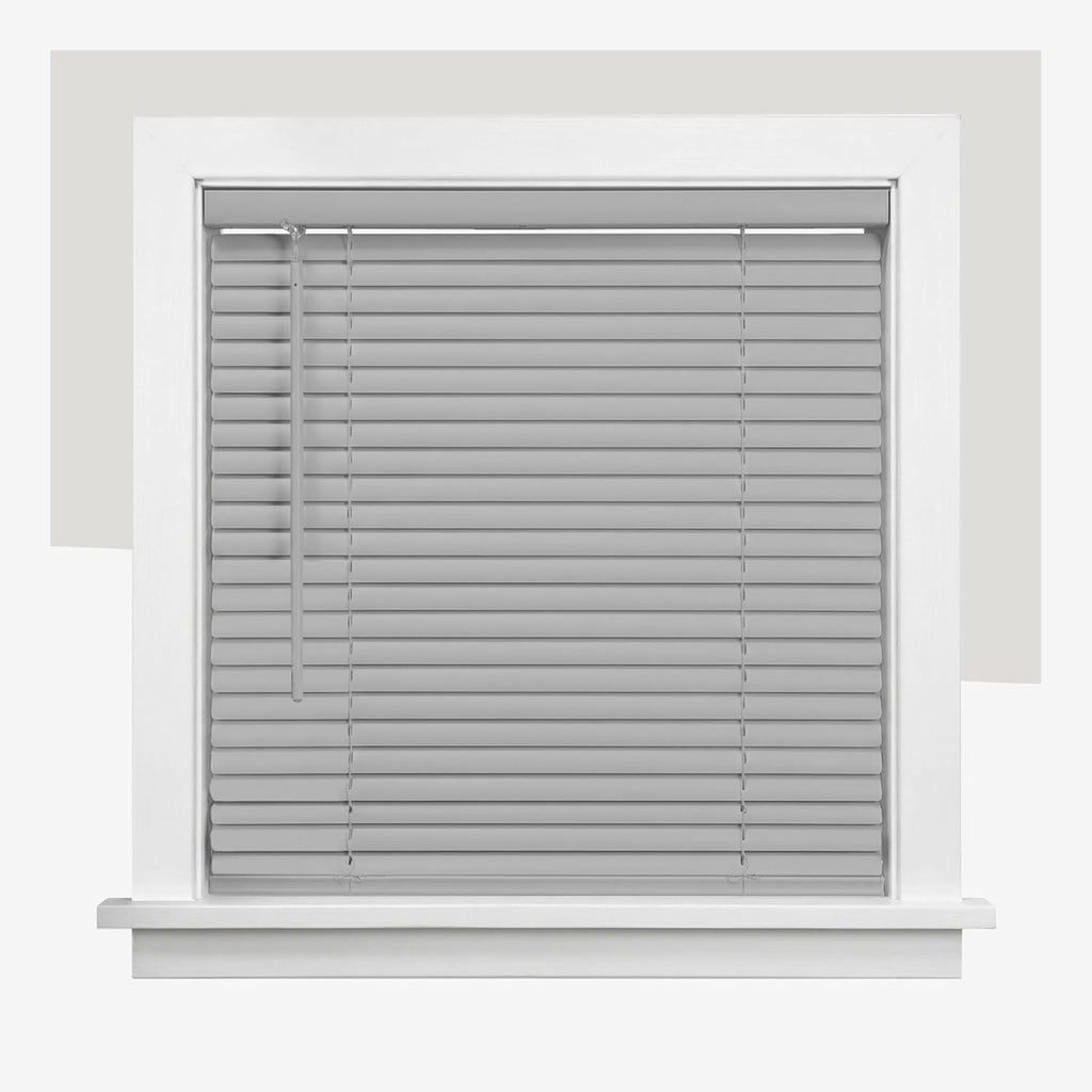 Chicology Gray Cordless Room Darkening Vinyl Mini Blind with 1 in. Slats 27.75 in. W x 84 in. L