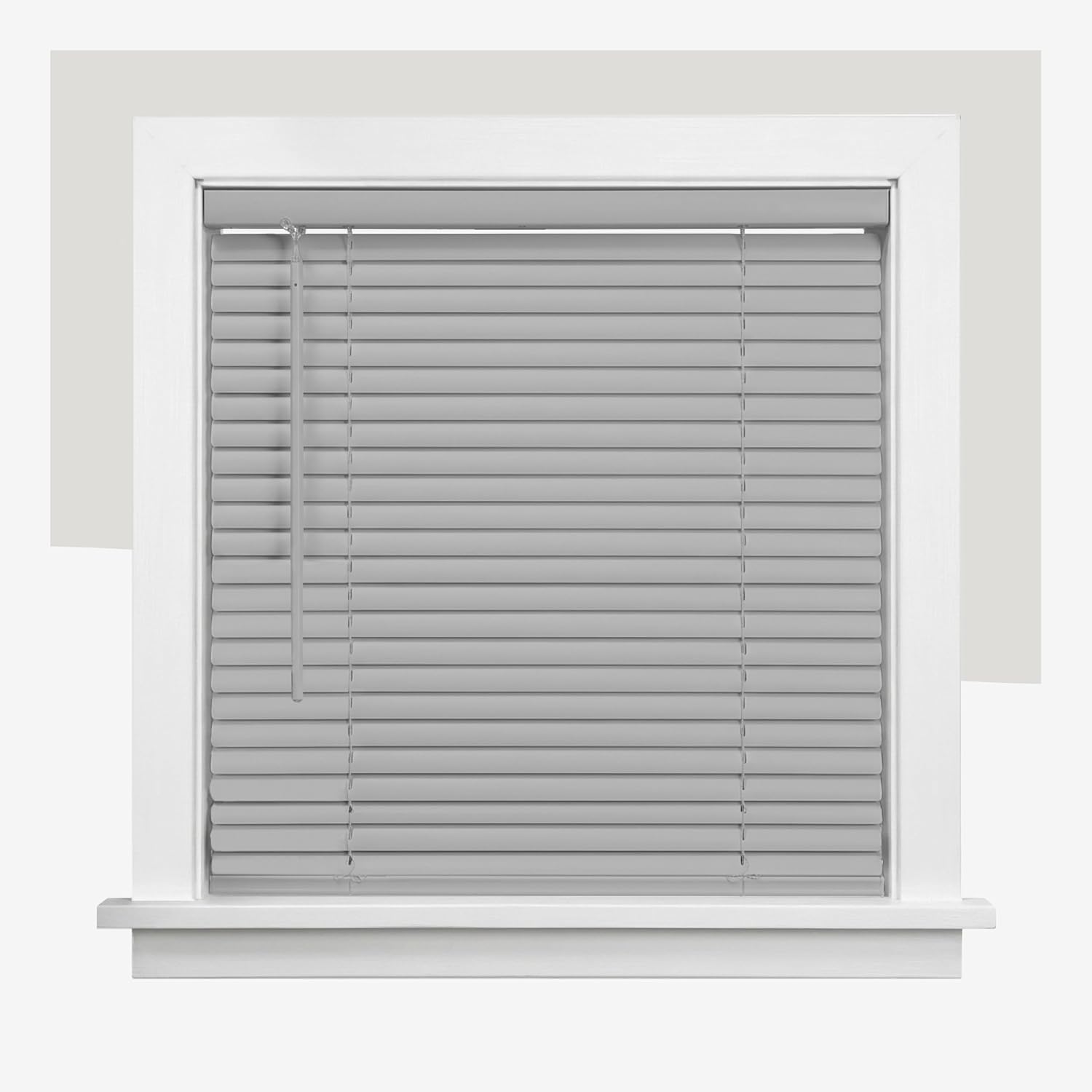 Chicology Gray Cordless Room Darkening Vinyl Mini Blind with 1 in. Slats 27.75 in. W x 84 in. L