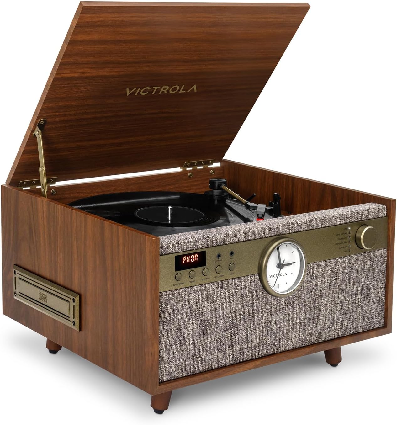 Victrola Victrola Century Signature+ 6-in-1 Music Center - Walnut - *TV & Home Theater