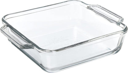 Anchor Hocking 8-Inch Oven Basics Square Cake Dish, Set of 3