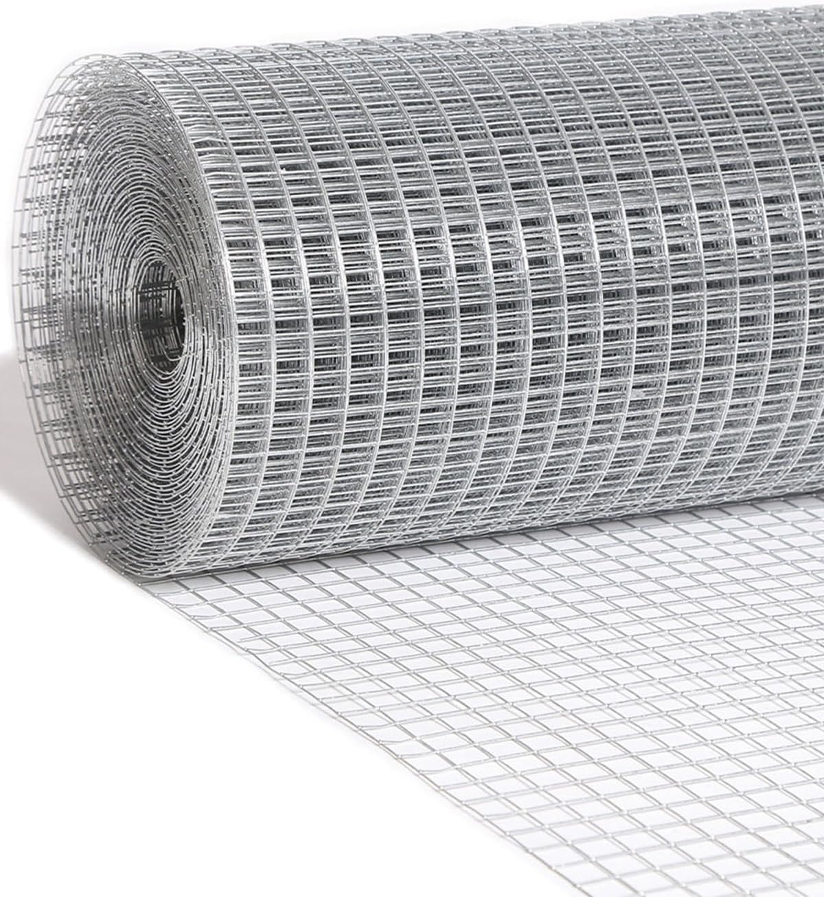 1/2 inch Hardware Cloth 36 inch x 50 Foot - Hot Dipped Galvanized After Welding - Wire Screen Mesh Roll Chicken Wire Fence Roll Gopher Wire Mesh Tree Guard Hardware Mesh