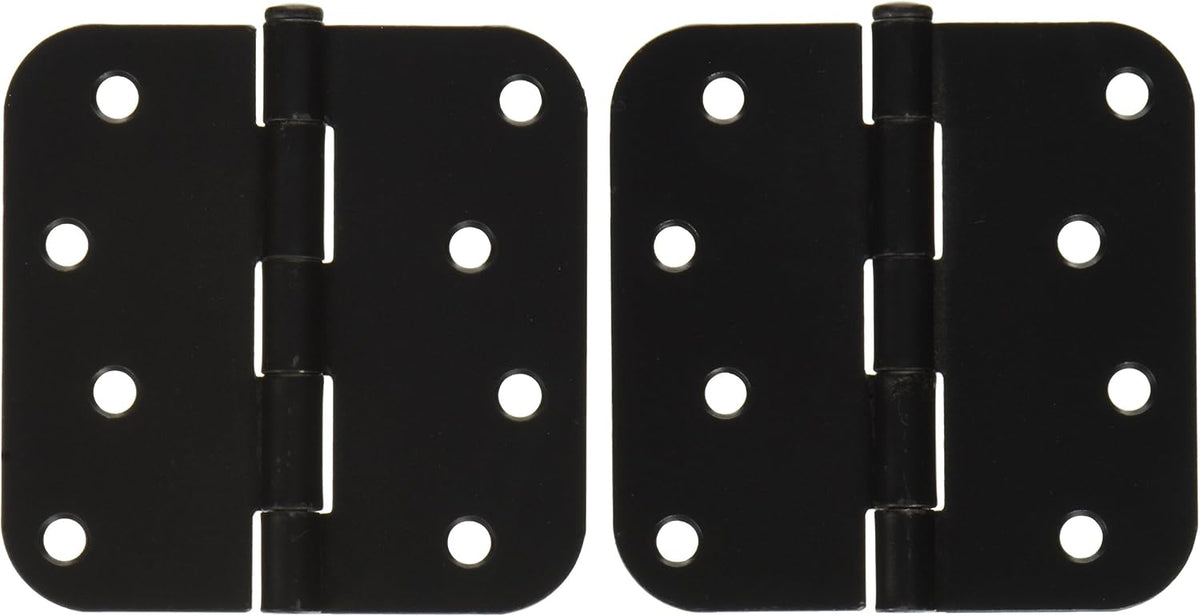 2 x Deltana S44R51B Value Choice for Indoor Applications Steel 4-Inch x 4-Inch x 5/8-Inch Radius Hinge