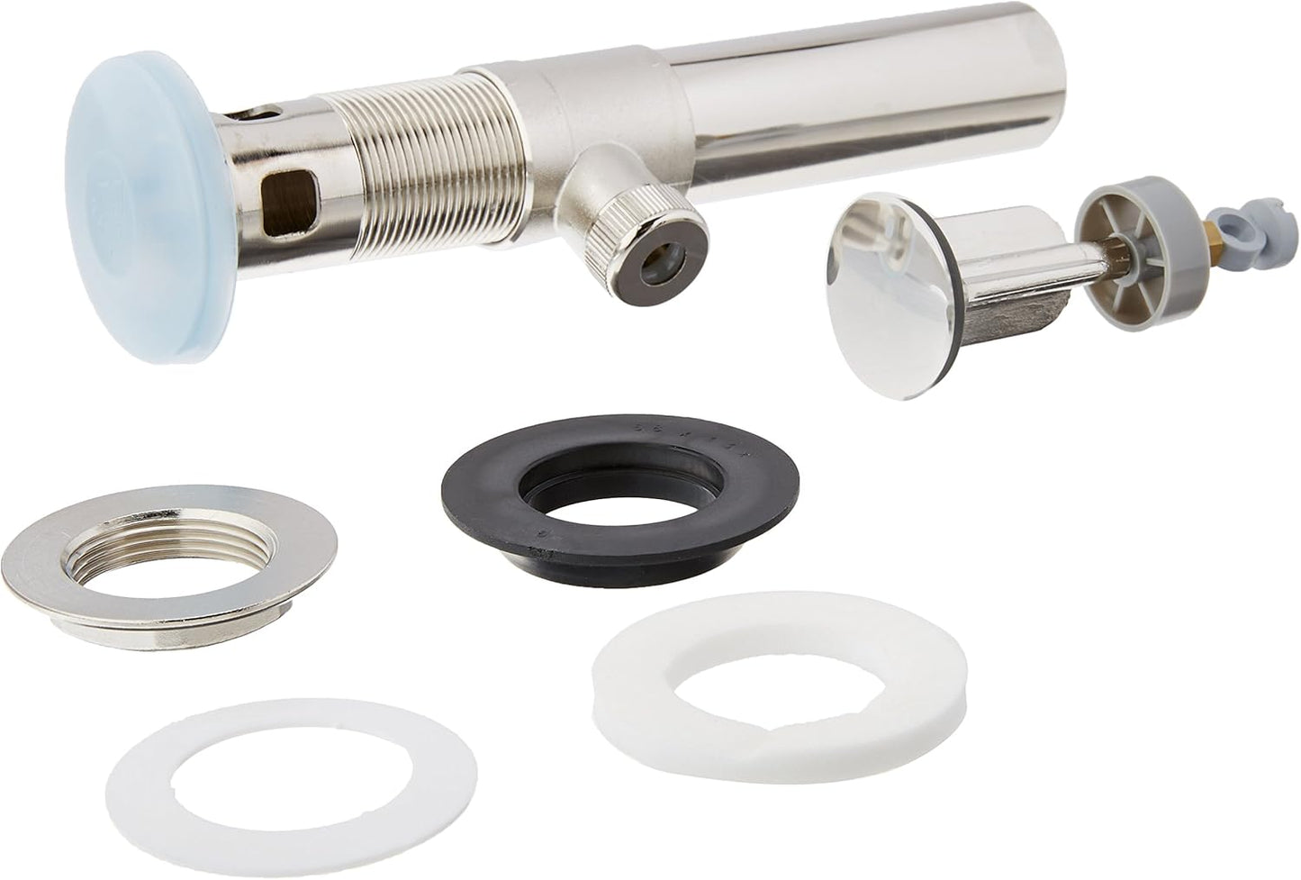 Rohl C7324PN Country Bath Pop-Up Drain Assembly Only Complete for Standard 2 USA Drains Made of Brass with Plain or Generic Pop-Up Center Plug, Polished Nickel