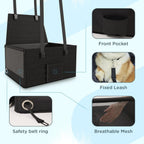 Dog Car Seat Breathable Pet Car Booster Seat for Dogs Washable Pet Car Seat Safety Leash for Puppy Small Medium Dogs