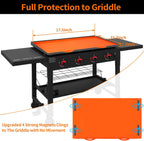 Griddle Mat Tight Magnetic Fit Silicone Griddle Mat 36 Inch Griddle Mat for Blackstone Grill with Handle Silicone Grill
