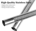 KXKZREN Stainless Steel Exhaust Pipe 24.5mm Inner Diameter Exhaust Extension Tube for Air Diesel Parking Heater Fit