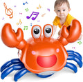 Crawling Crab Baby Toy Infant Tummy Time Walking Dancing Moving Crab Toys for Babies Toddler Birthday Gifts - *Baby &