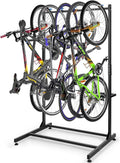 Missing Hardware Freestanding Bike Storage Rack Heavy-Duty Steel Standing Bike Rack Max 5 Bikes Indoor Bike Storage