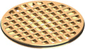 Newport Brass 4IN Round Shower Drain in Polished Brass UNCOATED Living
