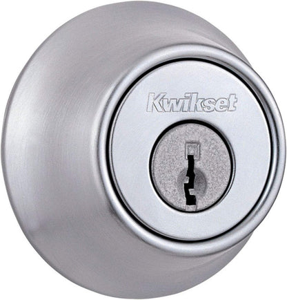 Kwikset 1-CYL DEADBOLT K3 STN Chrom BX
