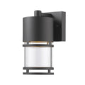 Z-Lite 553S-LED Luminata 8’’ Tall LED Cylinder Wall Sconce with Clear Glass - 2700K Oil Rubbed Bronze - *Lighting &