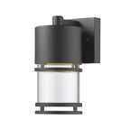 Z-Lite 553S-LED Luminata 8’’ Tall LED Cylinder Wall Sconce with Clear Glass - 2700K Oil Rubbed Bronze - *Lighting &