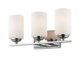 Z-Lite Bordeaux 17 Inch 3 Light Bath Vanity Light Bordeaux - 435-3V-CH - Transitional