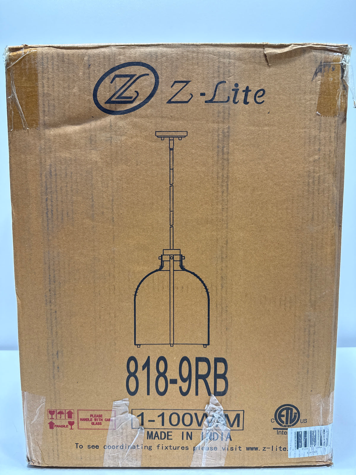 Z-Lite Pearson 9 Inch Mini Chandelier Pearson - 818-9RB - Transitional