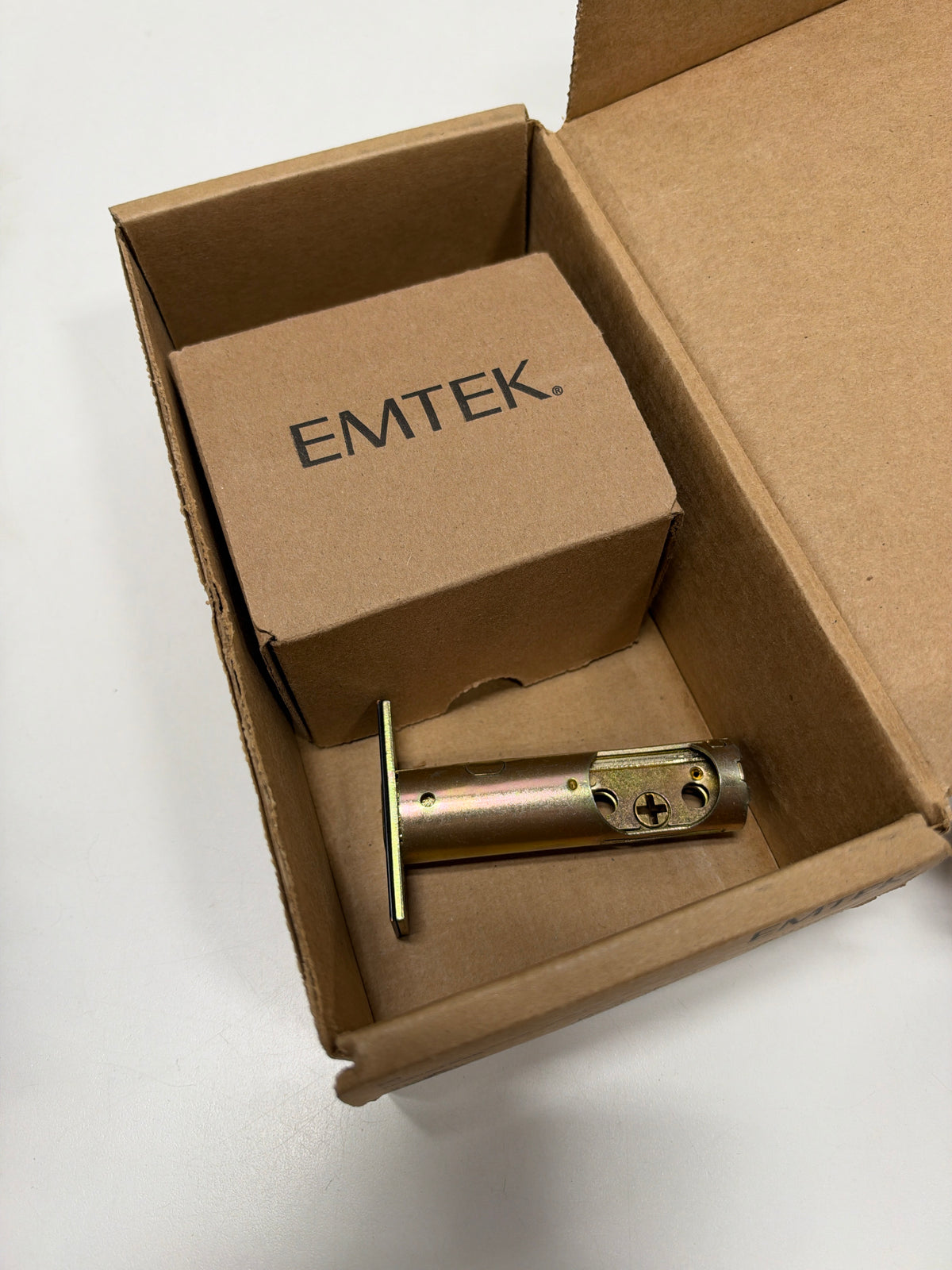 Emtek Rectangular Style Brass Modern Single Cylinder Deadbolt Model: 8468US10B