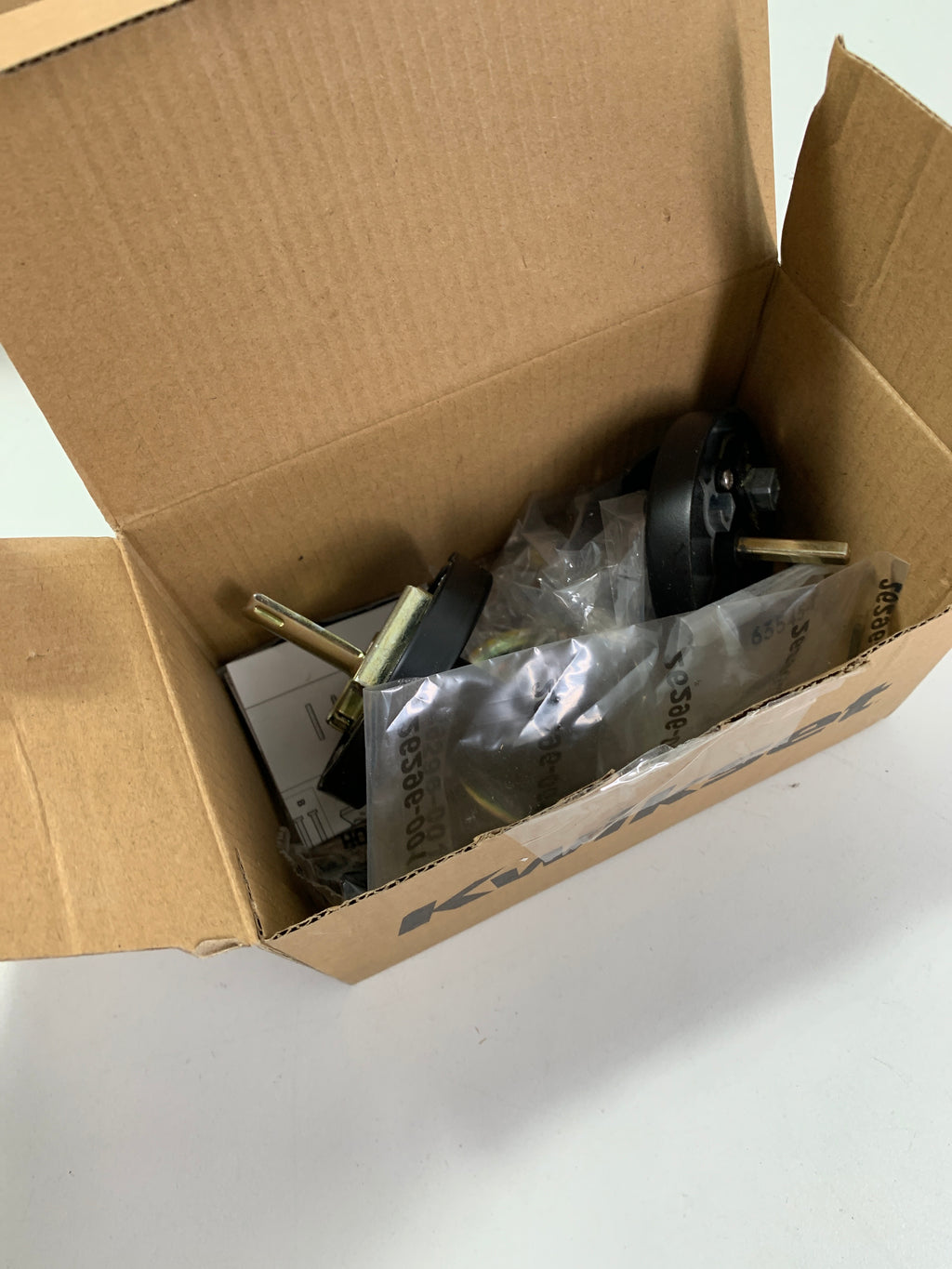 Kwikset 971MILRDTV1 Milan Lever Single Cylinder Interior Pack with Round Rose for Handlesets Matte Black Door Hardware