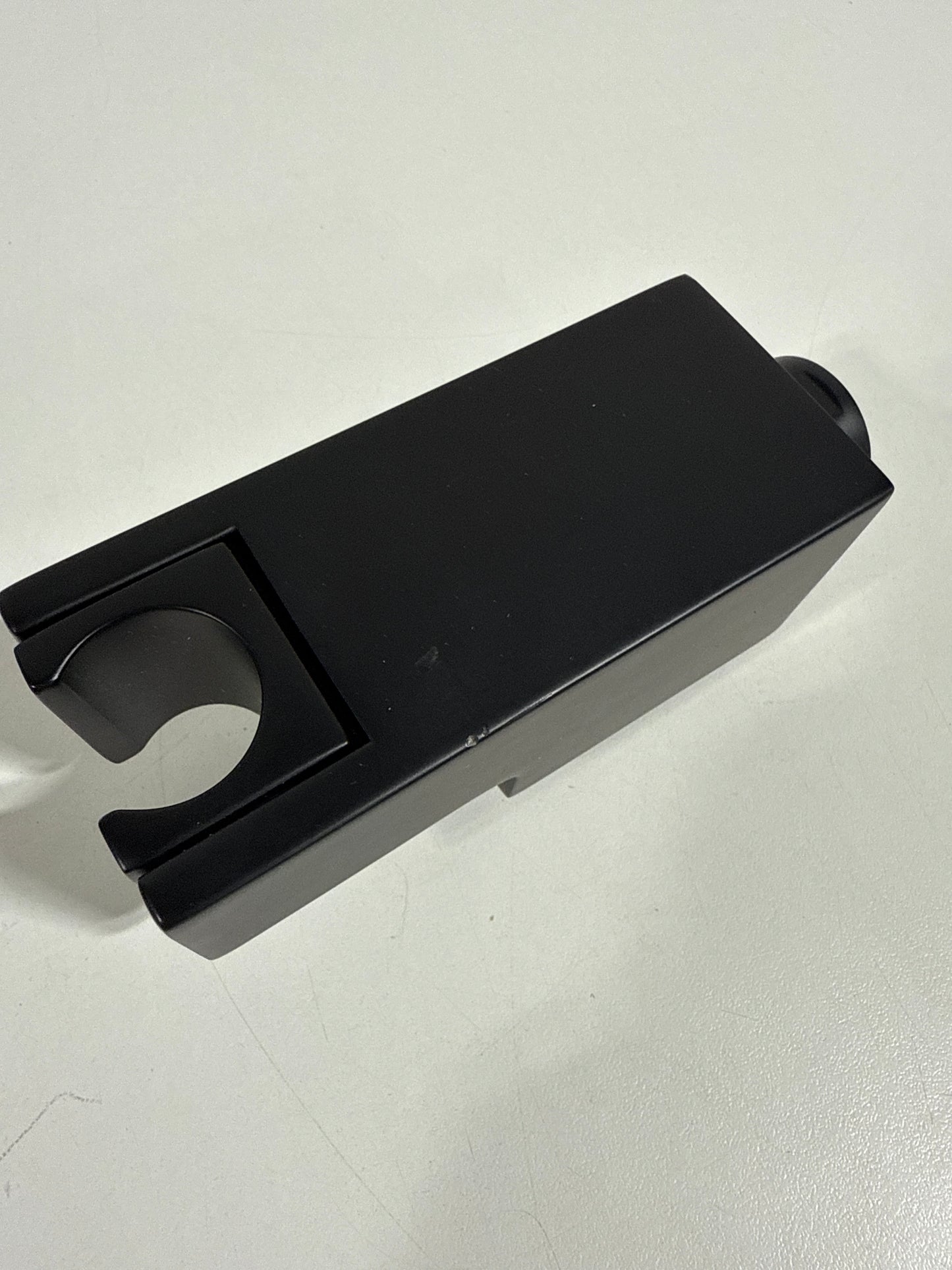 See Desc Statement Wall-Mount Handshower Holder with Supply Elbow and Check Valve in Matte Black