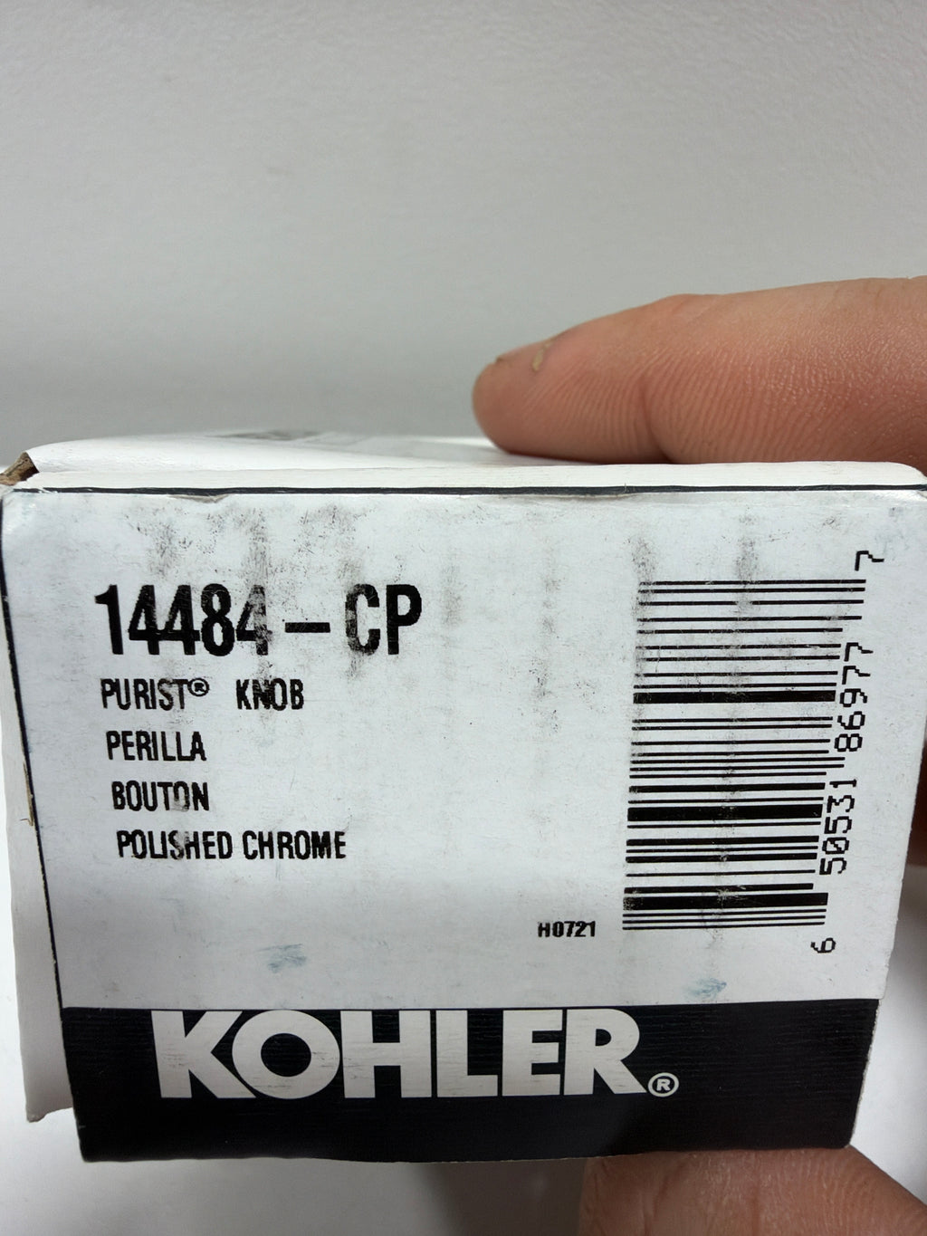 Kohler Purist 17/16 Length Geometric Knob Chrome