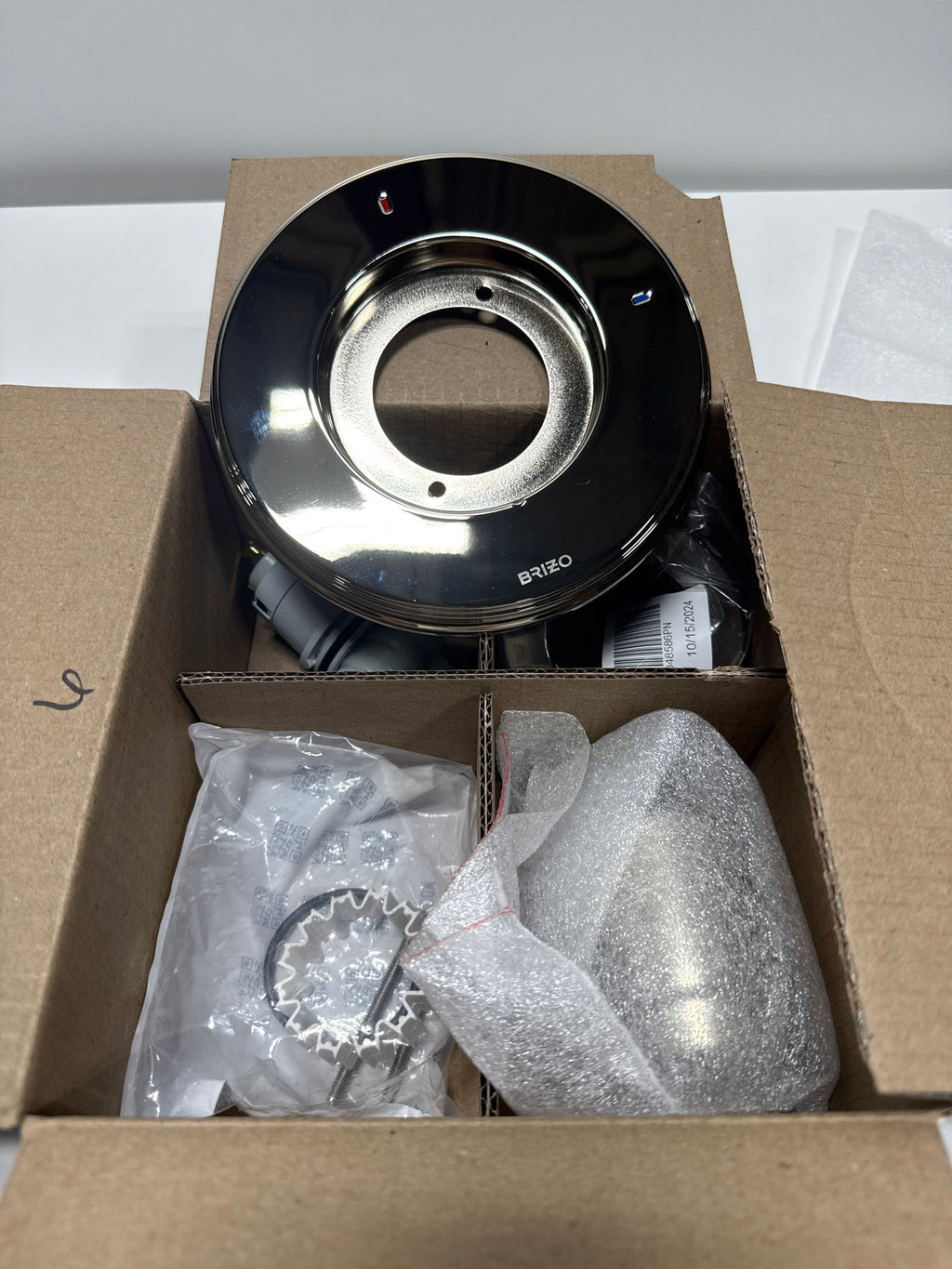 Brizo T60P076-LHP Invari Single Function Pressure Balanced Valve Trim Only Less Rough in and Handle  Brilliance Polished