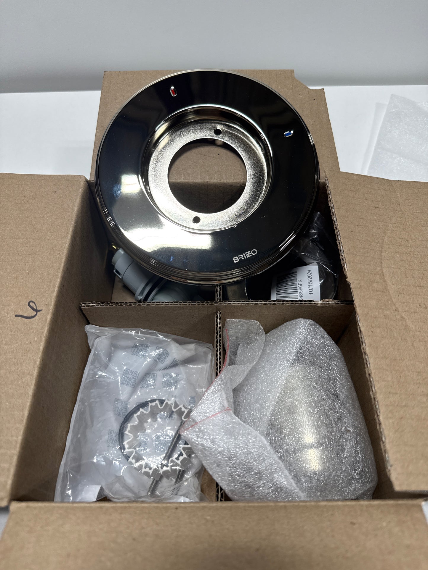 Brizo T60P076-LHP Invari Single Function Pressure Balanced Valve Trim Only Less Rough in and Handle  Brilliance Polished
