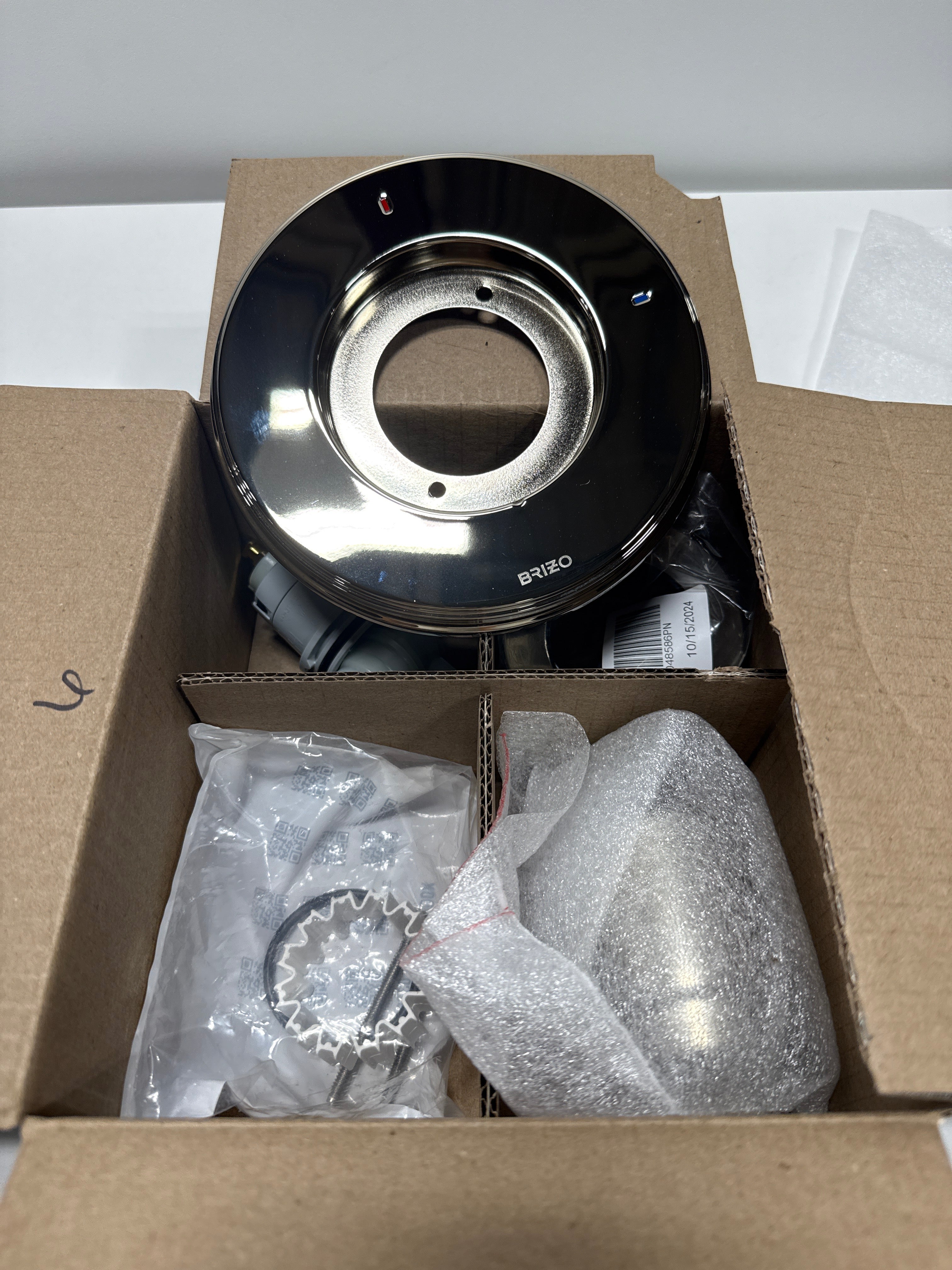 Brizo T60P076-LHP Invari Single Function Pressure Balanced Valve Trim Only Less Rough in and Handle  Brilliance Polished