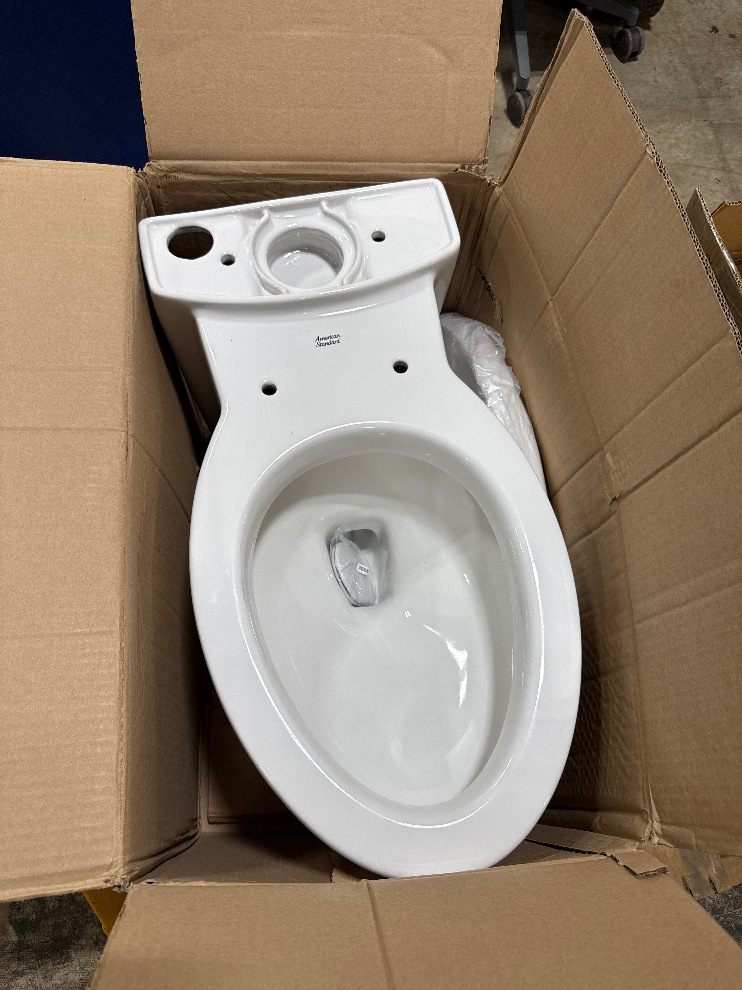 American Standard Cadet 3-Flo Wise 2-Piece 1.28 GPF Single Flush Elongated Toilet in White