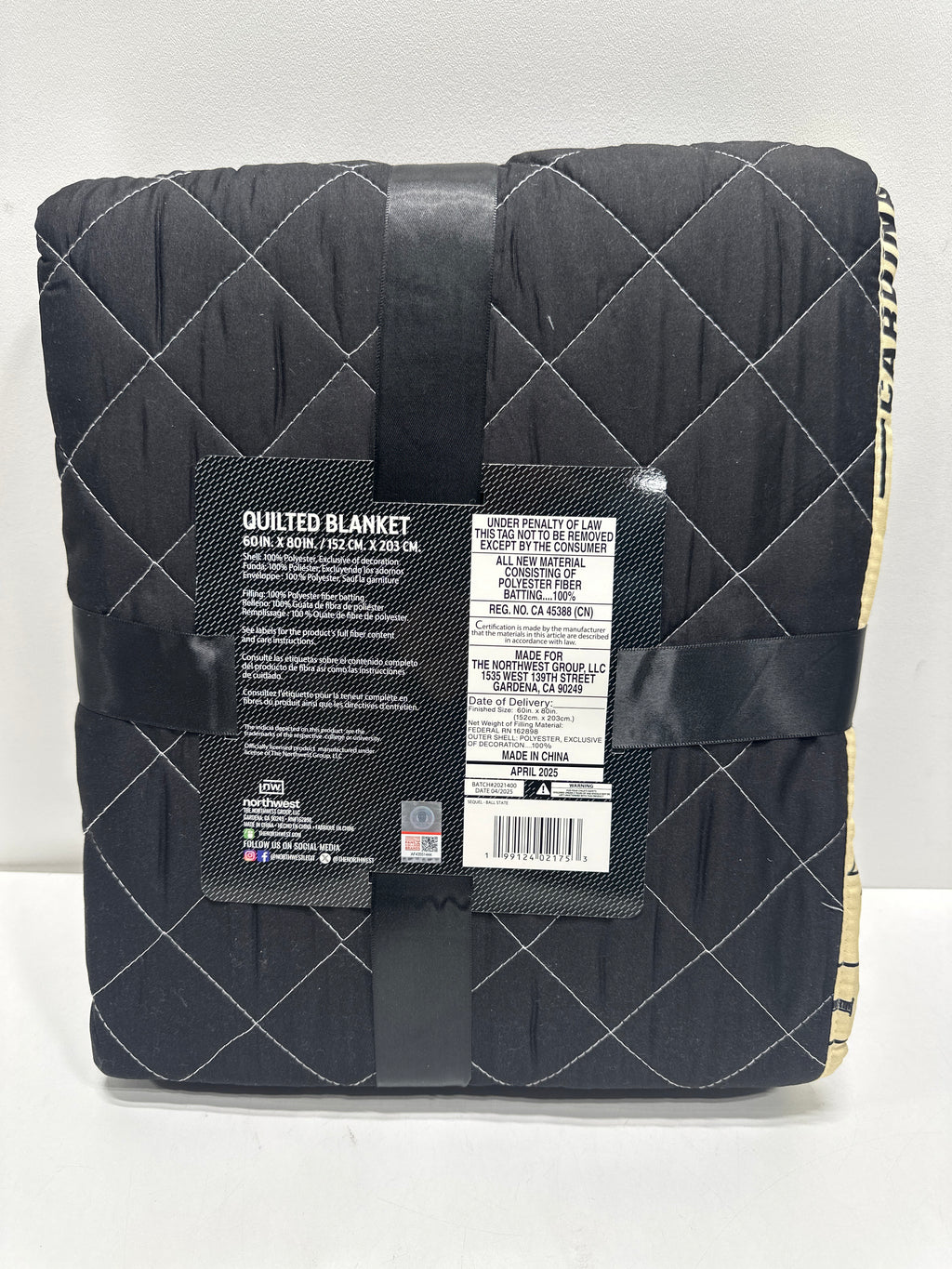 NCAA Ball State Cardinals 60 X 80 Quilted Throw Blanket