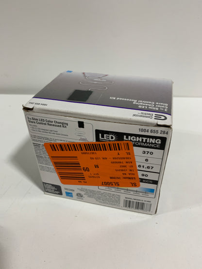 Commercial Electric Slim Baffle 3 Color Selectable Integrated LED Recessed Kit