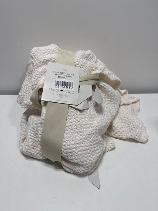 King TENCEL® Lyocell Waffle Bed Blanket Ivory - Threshold