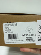 Kwikset 730Sok Sora Privacy Door Knob Set - Black