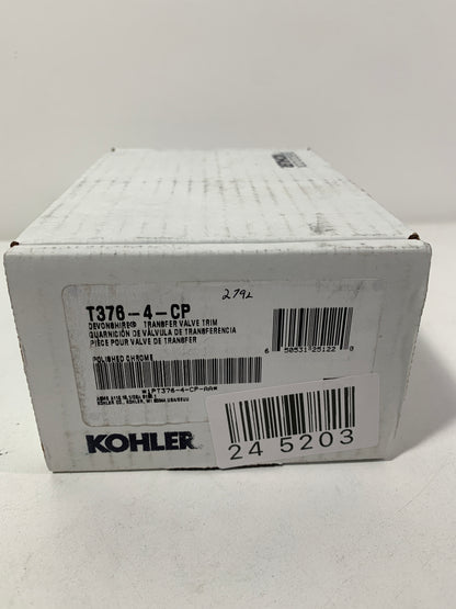 Kohler Devonshire Valve Trim for Transfer Valve with Lever Handle Requires Valve Polished Chrome