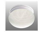 Minster 1-Light White Flush Mount - *Lighting & Electrical