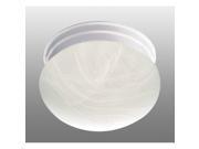 Minster 1-Light White Flush Mount - *Lighting & Electrical