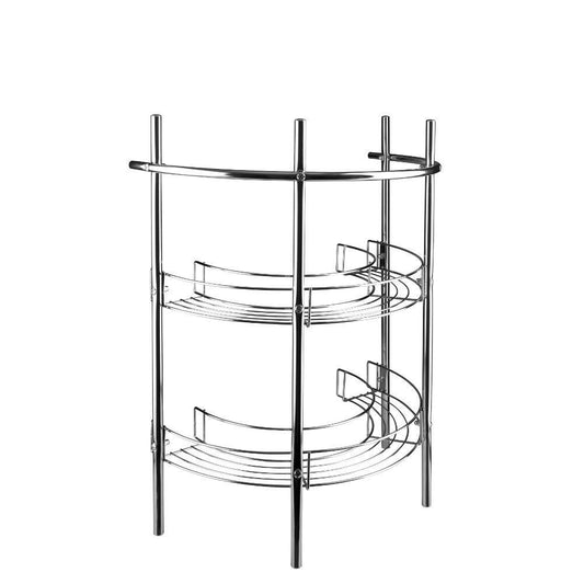 Croydex 21 in. Pedestal Storage Unit in Chrome