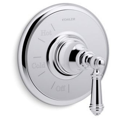 Kohler TS72767-4-CP Artifacts Valve Trim with Lever Handle, Polished Chrome