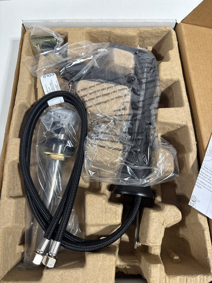 Kohler K-22023-4 Tempered 1.2 GPM Single Hole Vessel Bathroom Faucet with Pop-up Drain Assembly Matte Black - *Plumbing