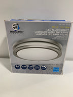 Energetic Lighting 14 Inch LED Flush Mount Ceiling Light Brushed Nickel Finish