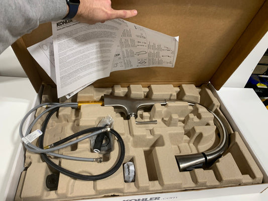 KOHLER K-22062 Graze Pull-down Kitchen Sink Faucet with Three-function Sprayhead