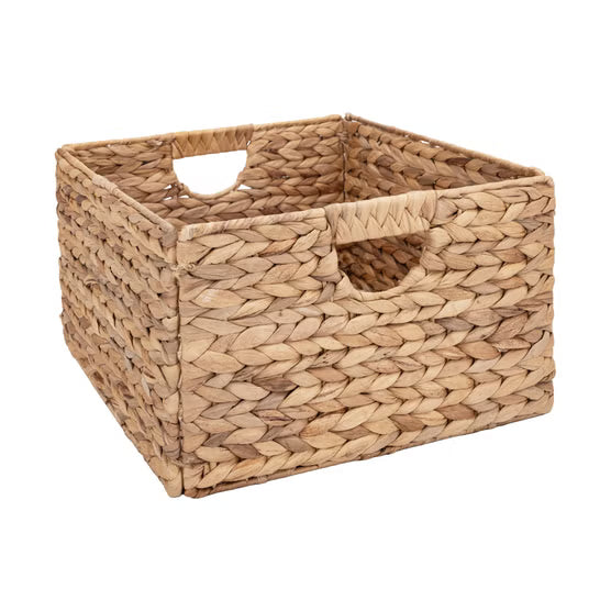 4 x Seville Classics Water Hyacinth Storage Basket