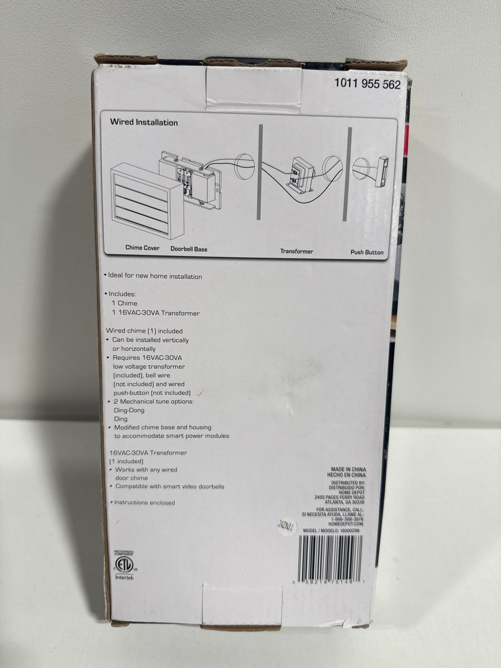 Wired Smart Compatible Doorbell Contractor Kit - *Tools Hardware & Misc