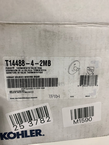 KOHLER K-T14488-4 Purist MasterShower Temperature Control Valve Trim