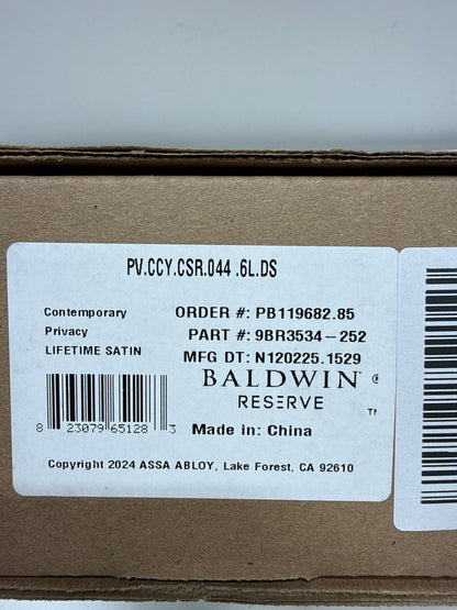 Baldwin Pv.Ccy.Csr Contemporary Crystal Privacy Door Knob Set - Brass - *Tools Hardware & Misc