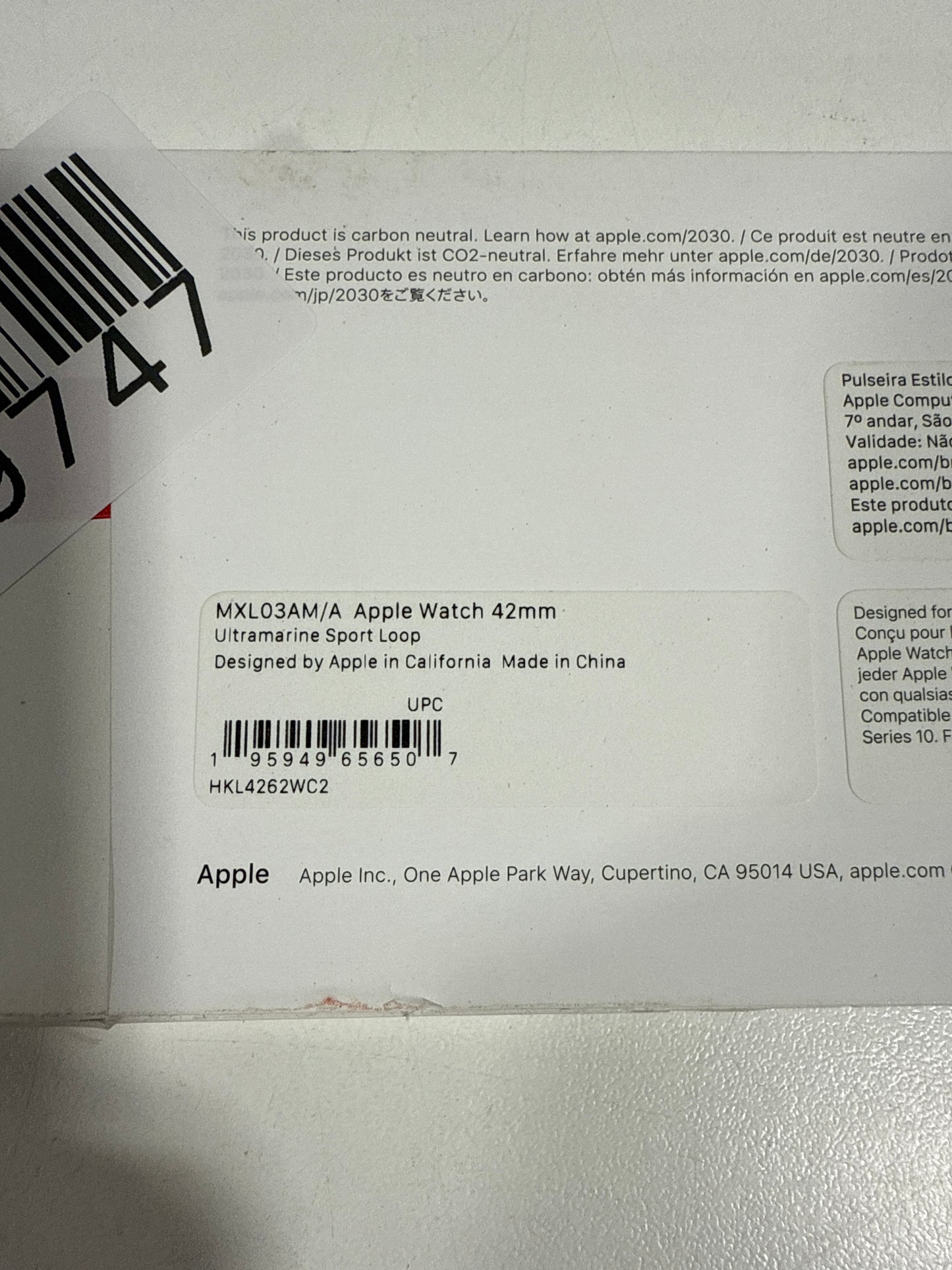 Apple 42mm Ultramarine Sport Loop