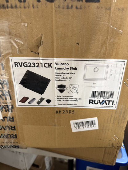 Missing Part Ruvati RVG2321 EpiRock 25’’ Undermount Single Basin Granite Composite Utility Sink Charcoal Black Sinks